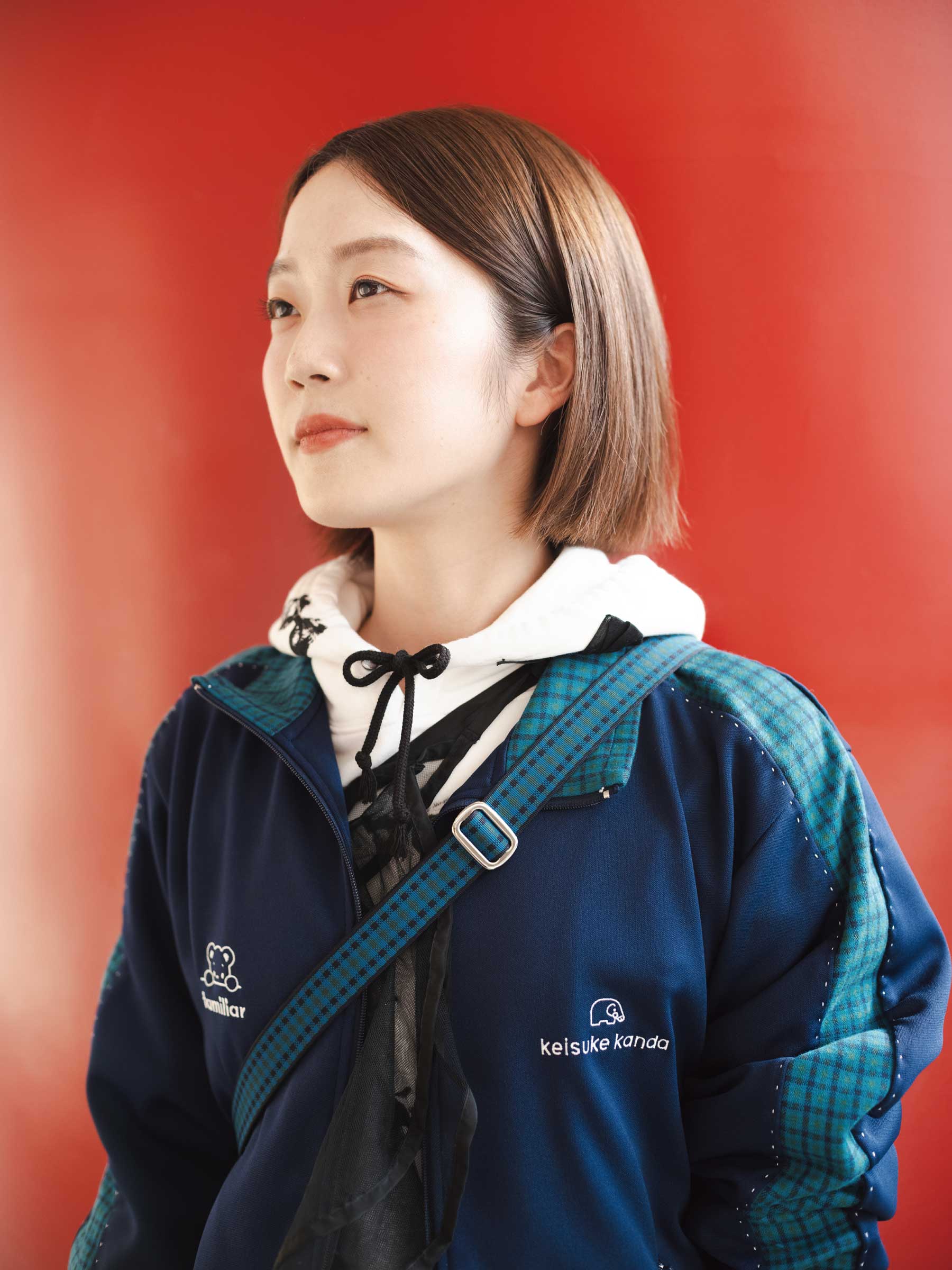 受注販売】ファミリアチェックのジャージ・上〈keisuke kanda