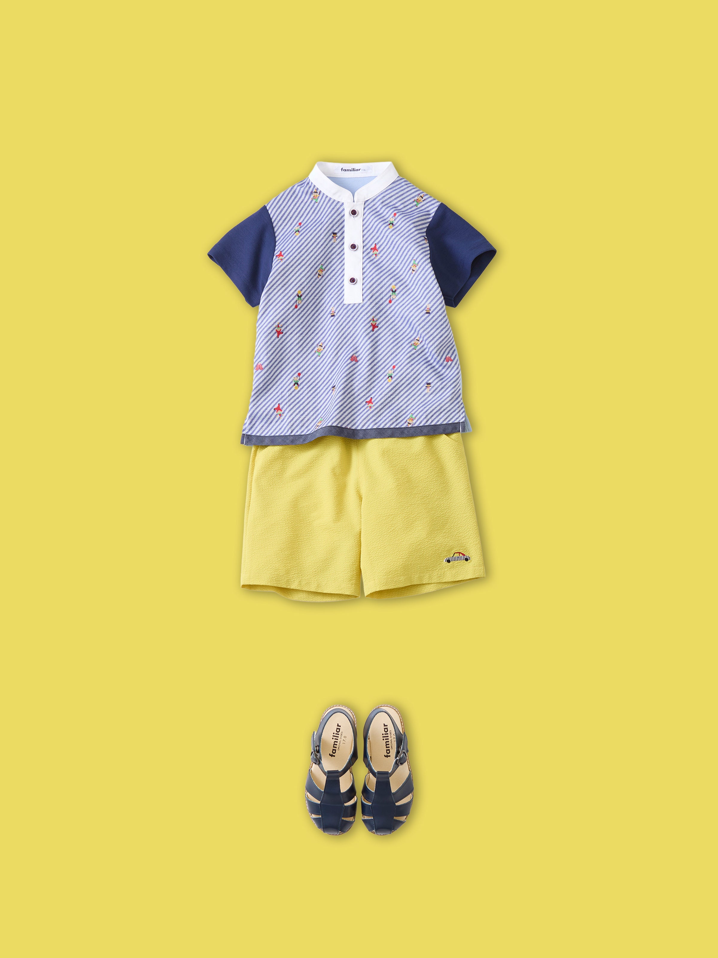 familiar 80cm 男の子 春夏トップスセット 80 familiar Tシャツ 2枚セット トップス 半袖 ファミちゃん - メルカリ