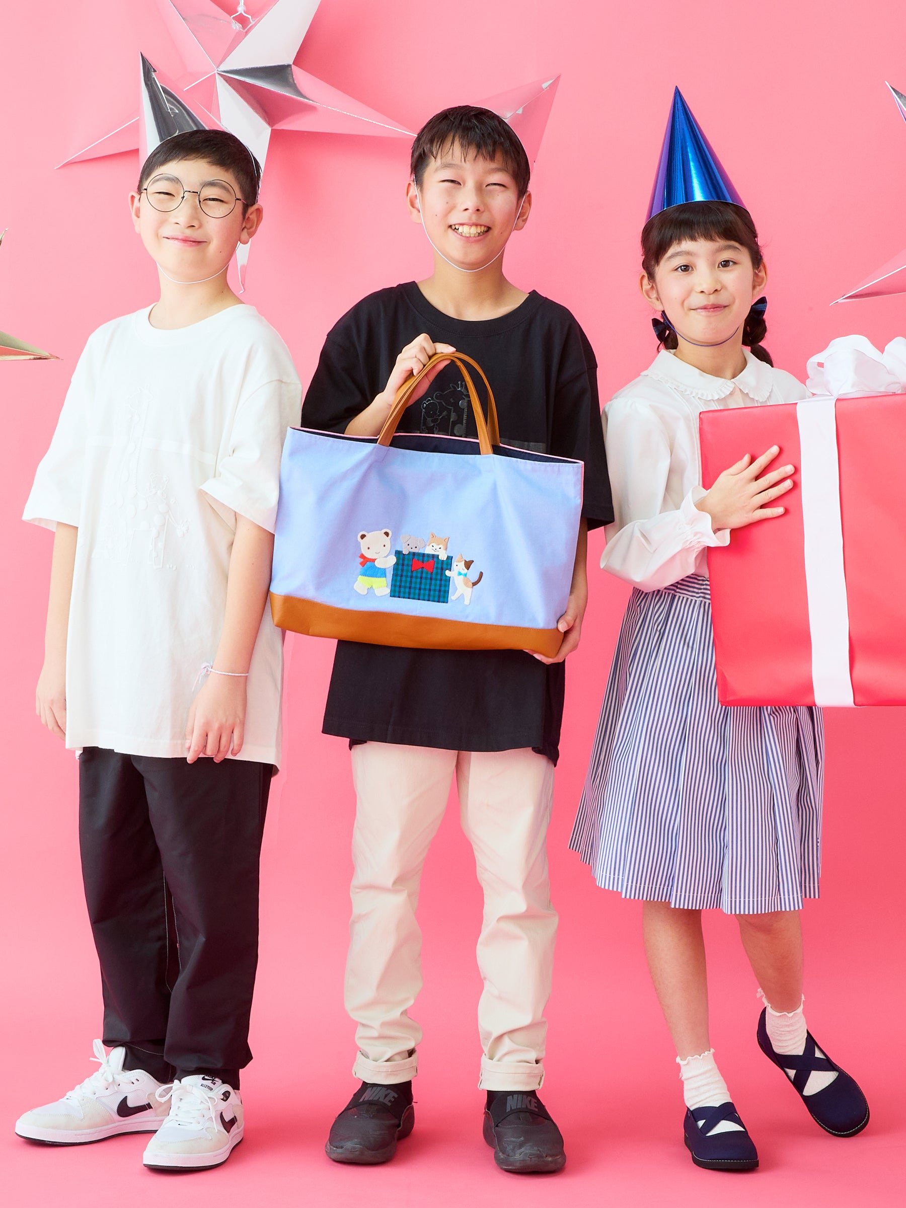 【子ども企画会議】デニムバッグ〈ハッピーフレンズ〉