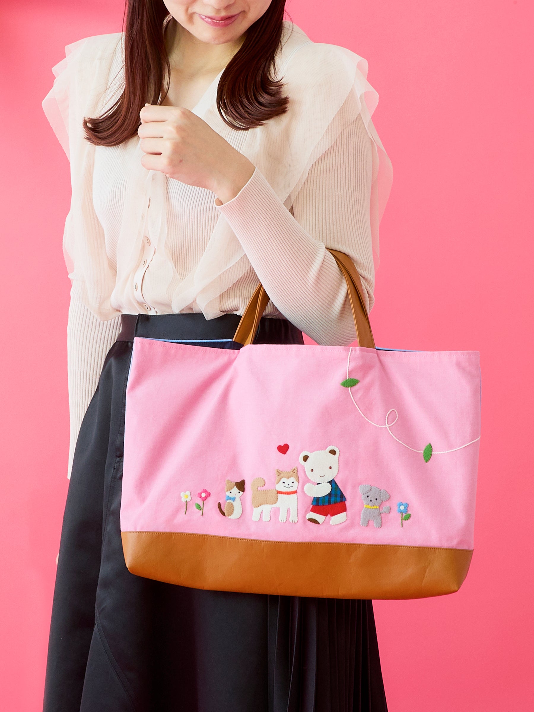 【子ども企画会議】デニムバッグ〈ハッピーフレンズ〉