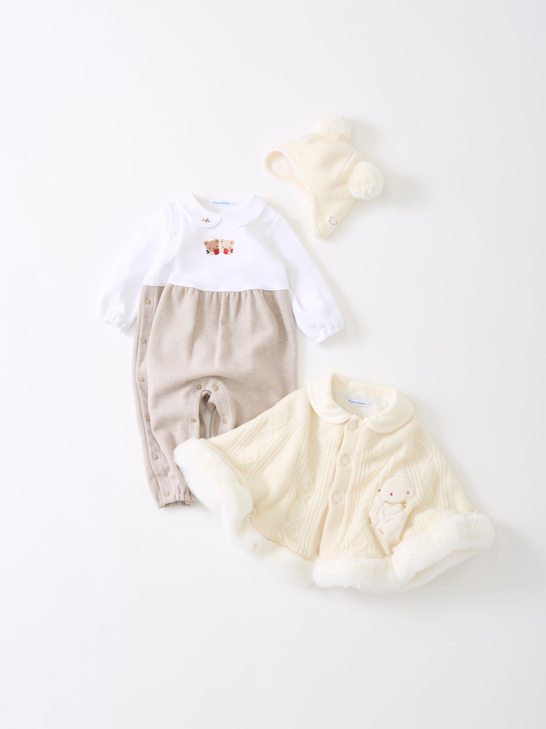 familiar カバーオール ベージュ/ホワイト 150742_01.jpg?v=1692579890&