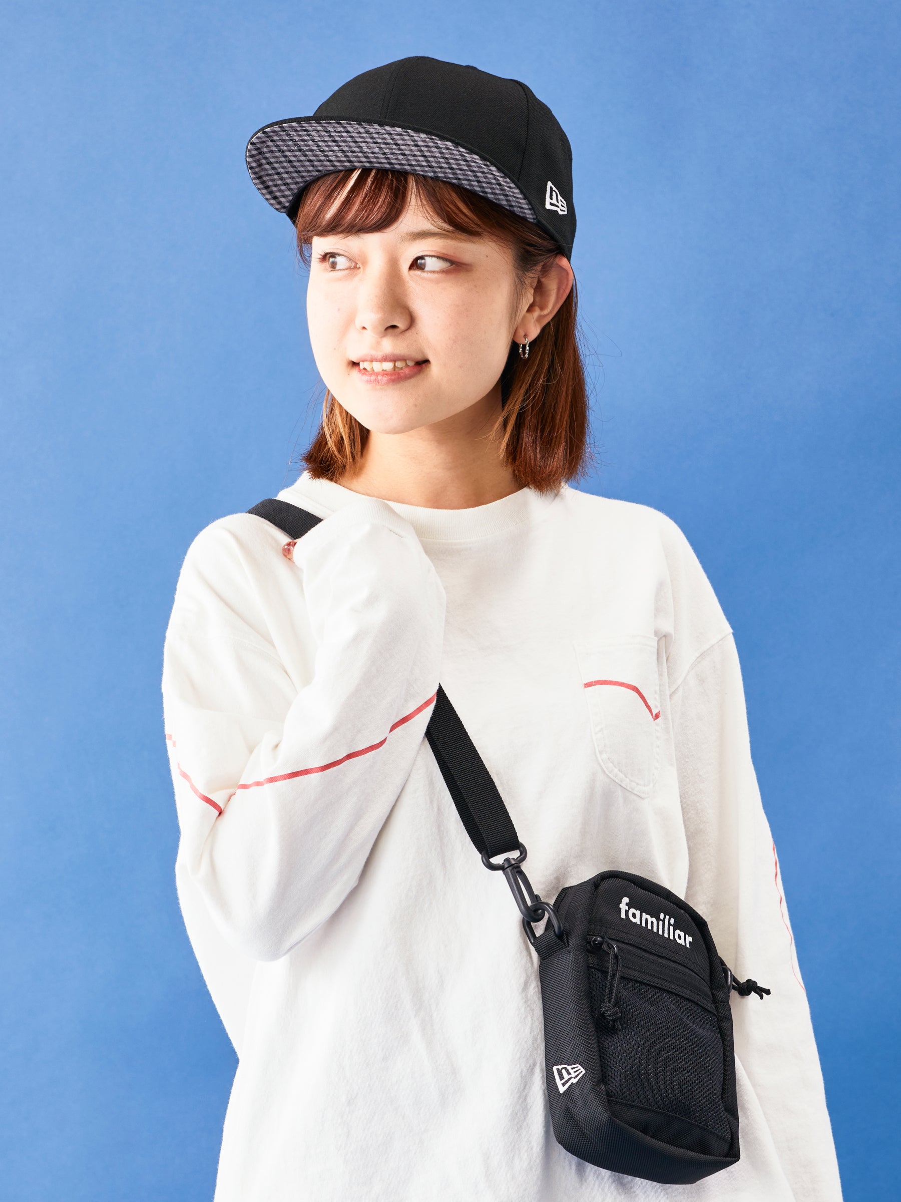 ⚫︎ショルダーバッグNEWERA×familier ショルダーバッグ　ニューエラ　ファミリア