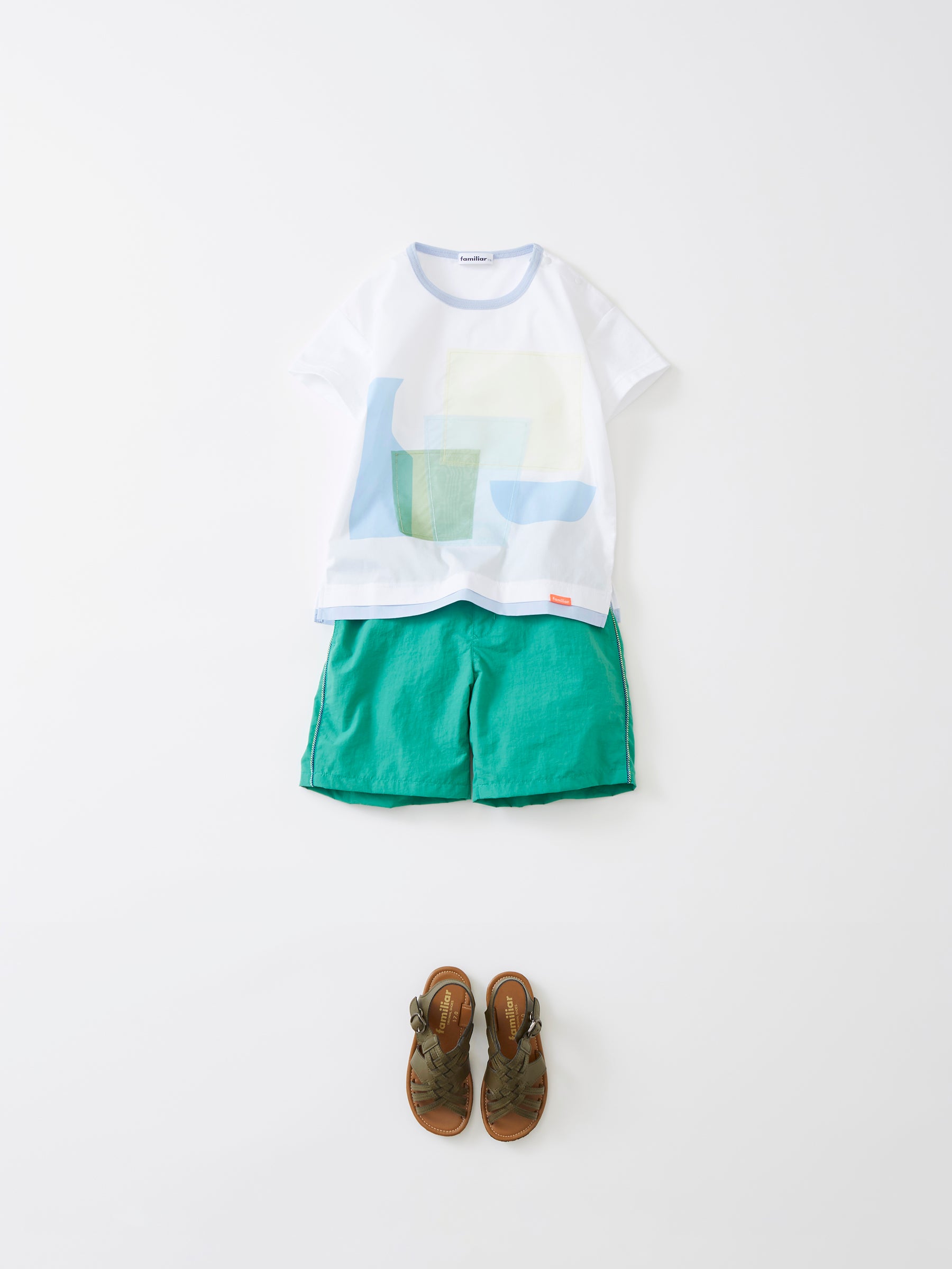 送料無料　ファミリア Tシャツ　半袖　グリーン　130 320221_03.jpg?v=1687741974&