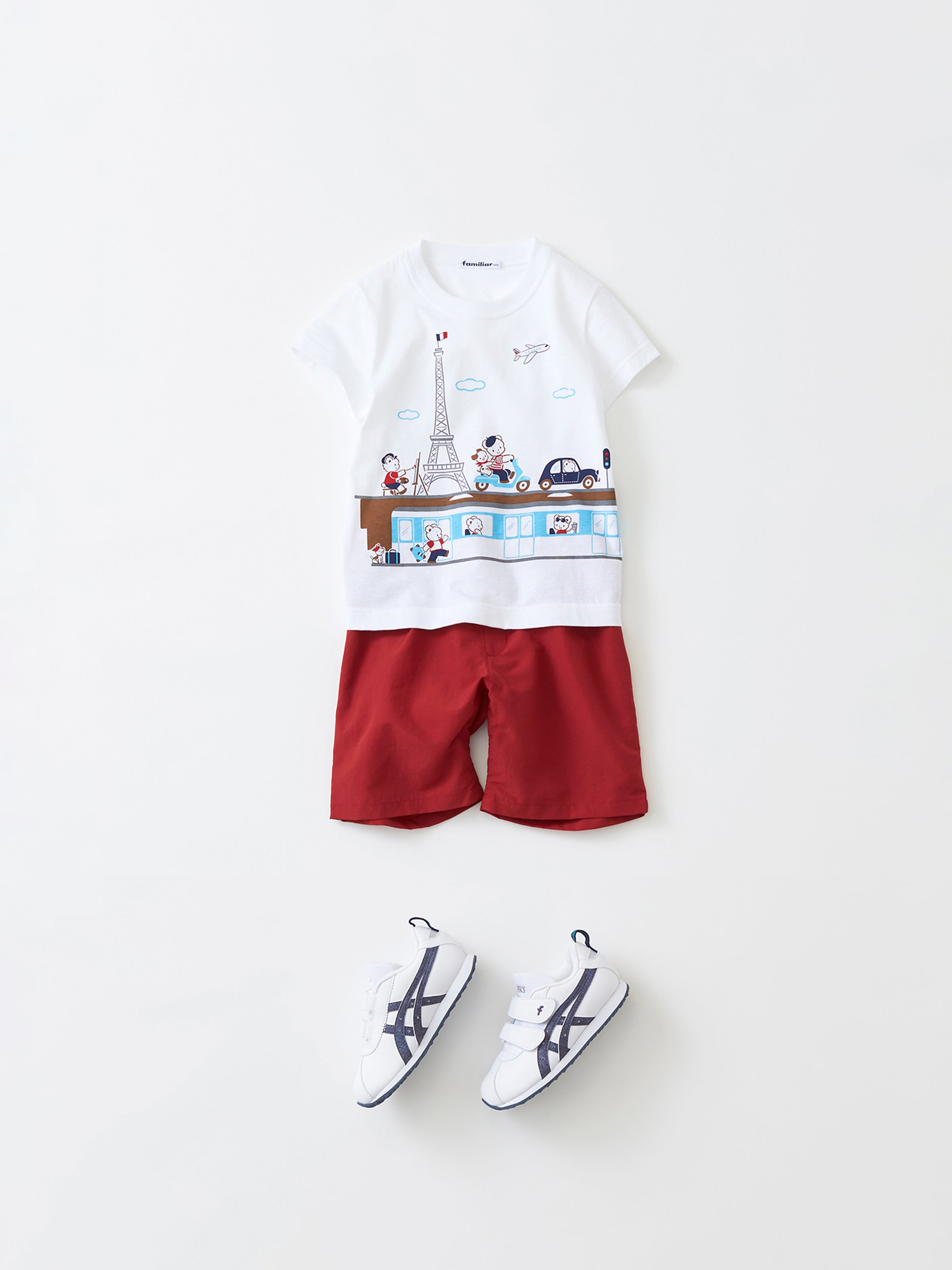 ファミリア　半袖　ファミくん　パリ Tシャツ｜ファミリア公式オンラインショップ | ファミリア公式サイト