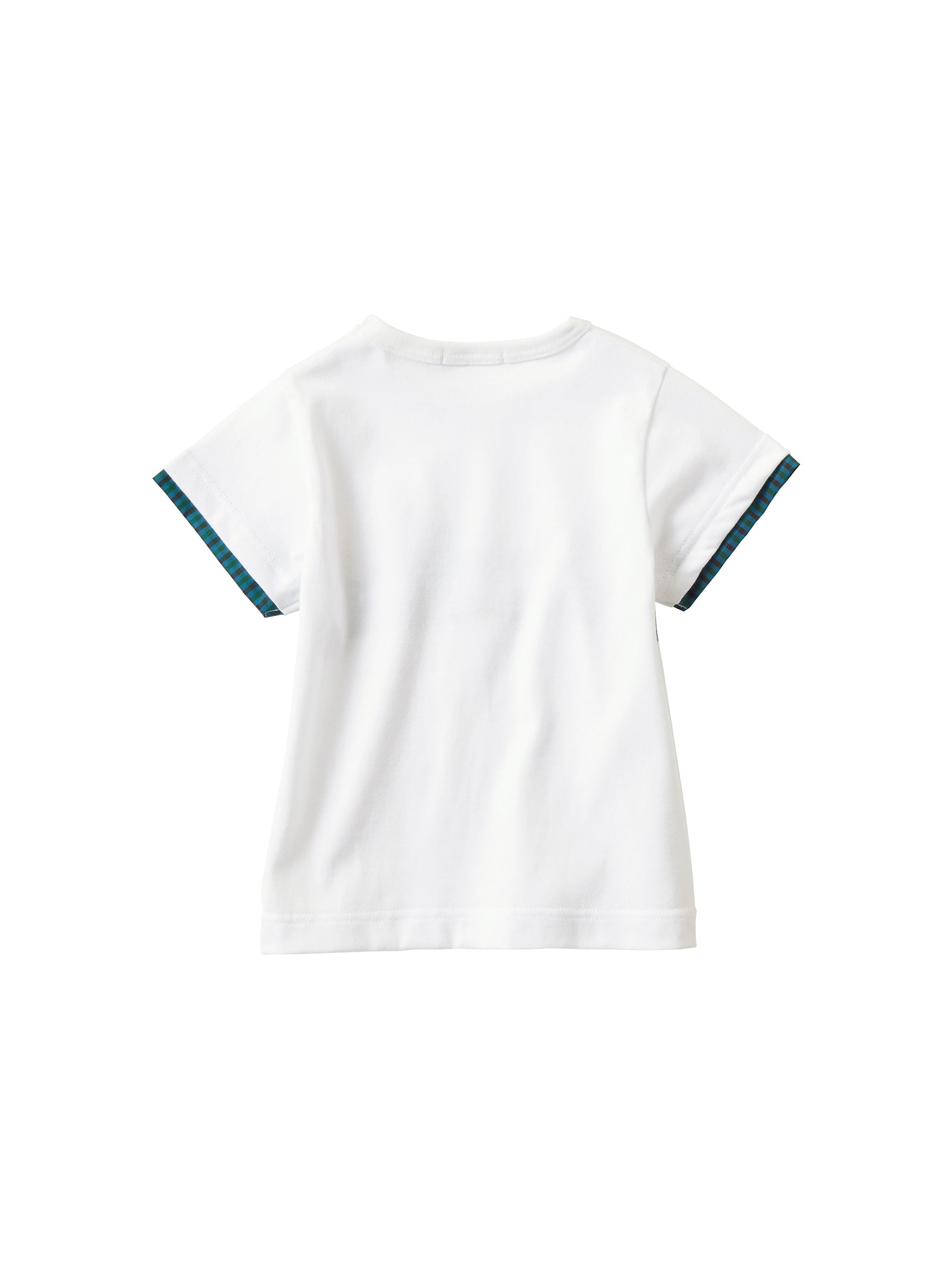 ファミリア 110 半袖 チェック シャツ カッター - Tシャツ/カットソー
